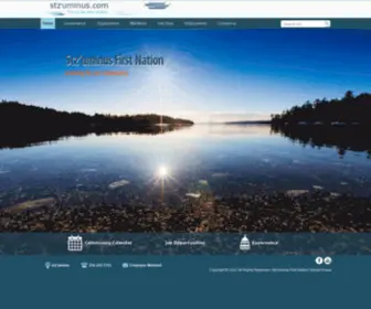 Stzuminus.com(Stz'uminus First Nation) Screenshot