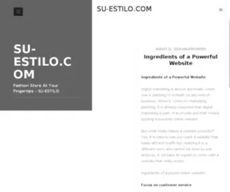 SU-Estilo.com(100 New York Wholesalers And Shopping Malls In New York) Screenshot