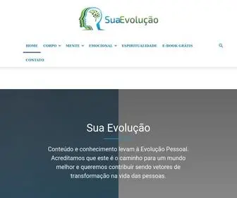 Suaevolucao.com.br(Revista Digital sobre Desenvolvimento Pessoal em 4 pilares) Screenshot