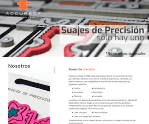 Suajesdeprecision.com(De CV) Screenshot