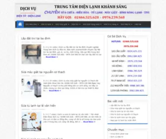 Suanhanh24H.com(Trung tâm điện lạnh Khánh sáng chuyên cung cấp các dịch vụ tại nhà như) Screenshot