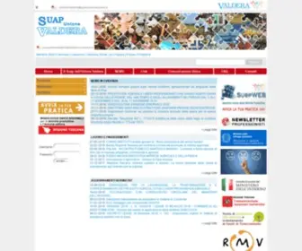 SuapValdera.it(Sito Web del SUAP dell'Unione dei Comuni della Valdera) Screenshot