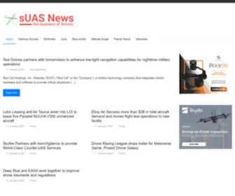 Suasnews.com(The Business of Drones. sUAS News) Screenshot