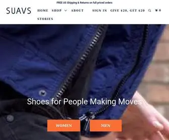 Suavshoes.com(Shoes for Going Anywhere and Doing Anything) Screenshot