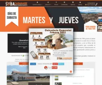 Subacasanare.com(Subasta Ganadera de Casanare) Screenshot
