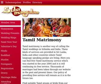 Subamangalam.com(Matrimony, Srilanka Subamangalam) Screenshot