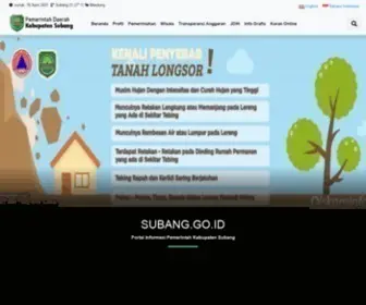 Subang.go.id(Website Resmi Pemerintah Daerah Kabupaten Subang) Screenshot