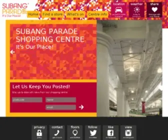 Subangparade.com.my(Subang Parade Shopping Centre) Screenshot