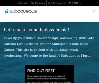 Subaqueousmusic.com(Subaqueous Music) Screenshot