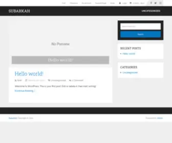 Subarkah.com(Blog) Screenshot