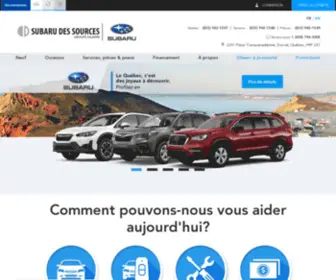 Subarudessources.ca(Subaru des Sources) Screenshot