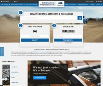 Subarudirectwholesale.com(One-Stop-Shop for Subaru Parts) Screenshot