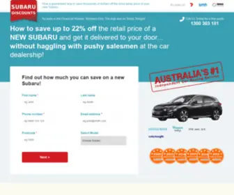 Subarudiscounts.com.au(New 2021 Subaru Discounts) Screenshot