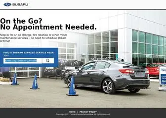 Subaruexpressservicenow.com(On the go) Screenshot