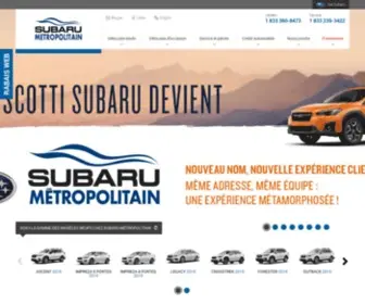 Subarumetropolitain.com(Subaru Métropolitain) Screenshot