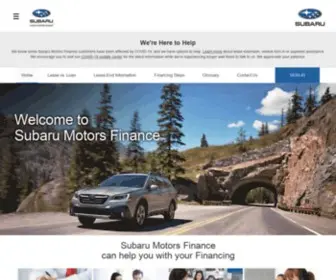 Subarumotorsfinance.com(Subaru Motors Finance) Screenshot