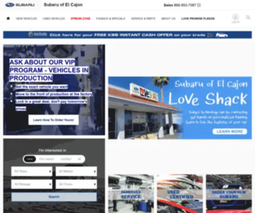 Subaruofelcajon.com(Subaru of El Cajon) Screenshot