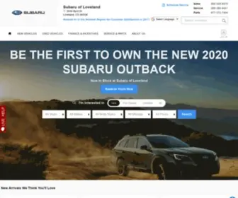 Subaruofloveland.com Screenshot