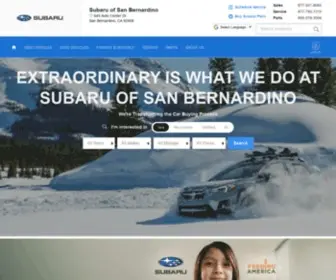 Subaruofsanbernardino.com(Subaru of San Bernardino) Screenshot