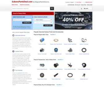 Subarupartsdeal.com(Genuine OEM Subaru Parts and Accessories Online) Screenshot