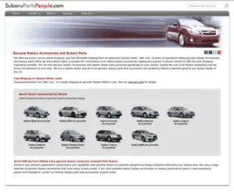 Subarupartspeople.com(Genuine Subaru Accessories and Subaru Parts Online Catalog) Screenshot