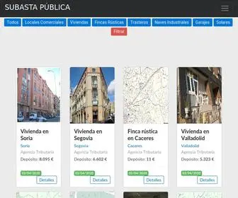 Subastapublica.info(Todas las Subastas y Embargos Públicos de España) Screenshot