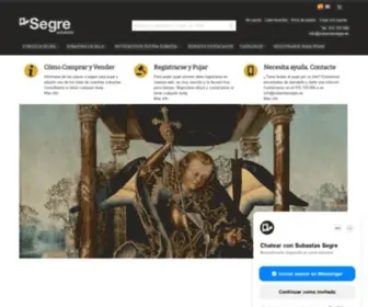 Subastassegre.com(Subastas SEGRE) Screenshot