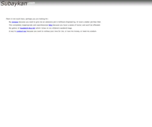 Subaykan.com(John Subaykan (Can Subaykan)) Screenshot