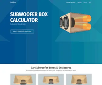 Subwoofer Box Calculator and Subwoofer Box Design