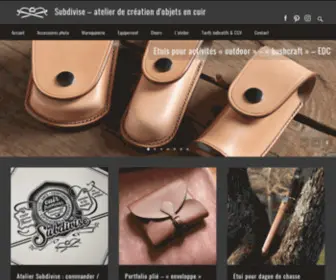 Subdivise.com(Atelier de création d'objets en cuir) Screenshot