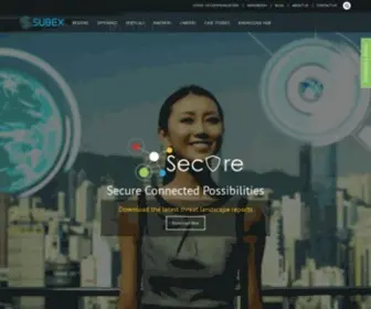 Subexsecure.com(IoT and OT cybersecurity solutions) Screenshot