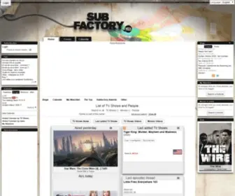 Subfactory.fr(Base de donnée serie) Screenshot