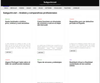 Subgurim.net(Las mejores comparativas y opiniones de productos) Screenshot
