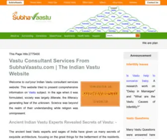 Subhavaastu.com(Vastu Consultant Expert Services Website) Screenshot