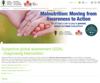 SubjectiveGlobalassessment.com(The Canadian Malnutrition Task Force's mission) Screenshot