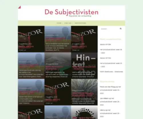 Subjectivisten.nl(De Subjectivisten) Screenshot