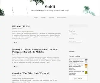 Subliblog.com(All about the Philippines) Screenshot