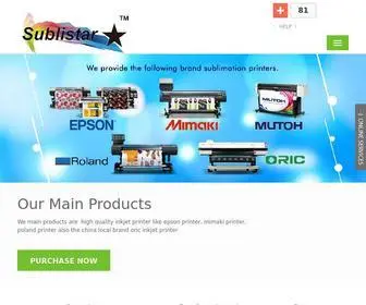 Sublimationstar.com(Sublimation Transfer Paper & Inks) Screenshot