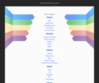 Sublimeblog.net(Sublimeblog) Screenshot