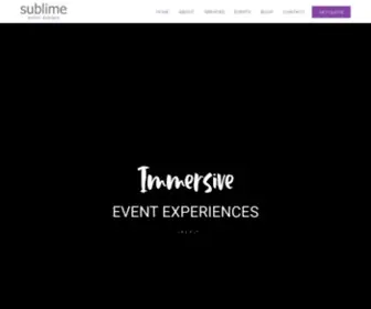 Sublimeeventdesigns.com(Corporate Event Services in Orlando) Screenshot