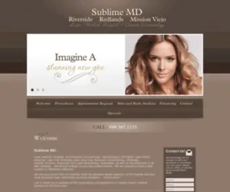Sublimemd.com(Southern California Dermatology & Medical Aesthetics) Screenshot