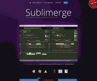 Sublimerge.com(The professional diff and merge tool for Sublime Text) Screenshot