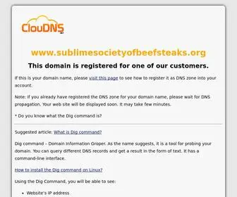 Sublimesocietyofbeefsteaks.org(DIG command) Screenshot