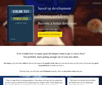 Sublimetextbook.com(Sublime Text Power User) Screenshot