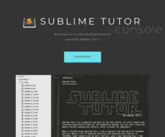 Sublimetutor.com(This tutorial) Screenshot