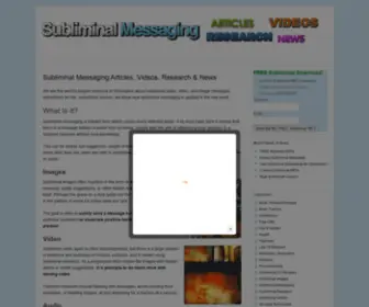 Subliminal-Messaging.com(Subliminal Messaging) Screenshot