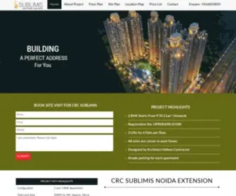 Sublimisnoida.net.in(CRC Sublimis Noida Extension) Screenshot