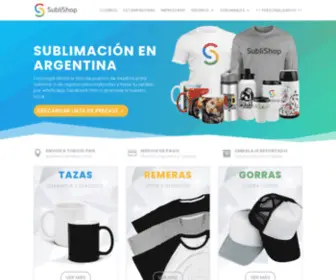 Sublishop.com.ar(Distribuidor de Insumos Para Sublimacion) Screenshot