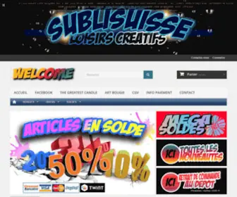 Sublisuisse.ch(Sublisuisse Loisirs créatifs) Screenshot