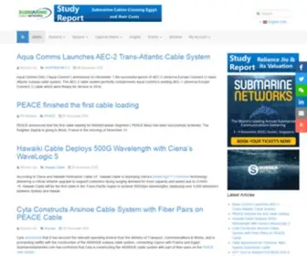 Submarinenetworks.com(Submarine cable networks) Screenshot